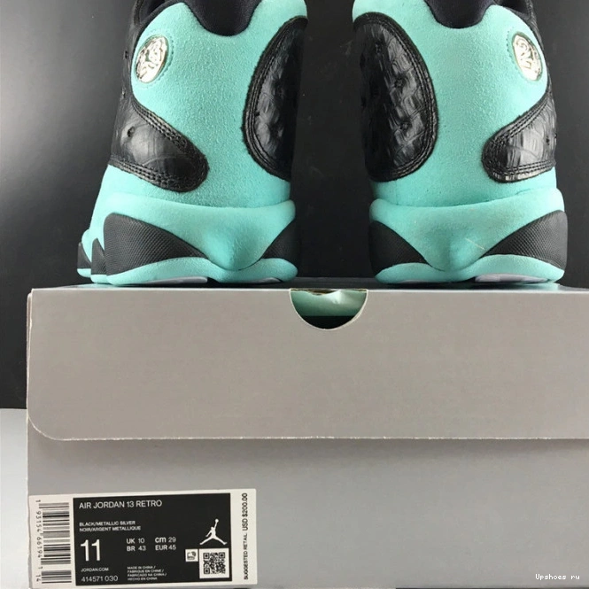 BLACK GREEN ISLAND RETRO 13 AIR 414571-030 JORDAN 0805